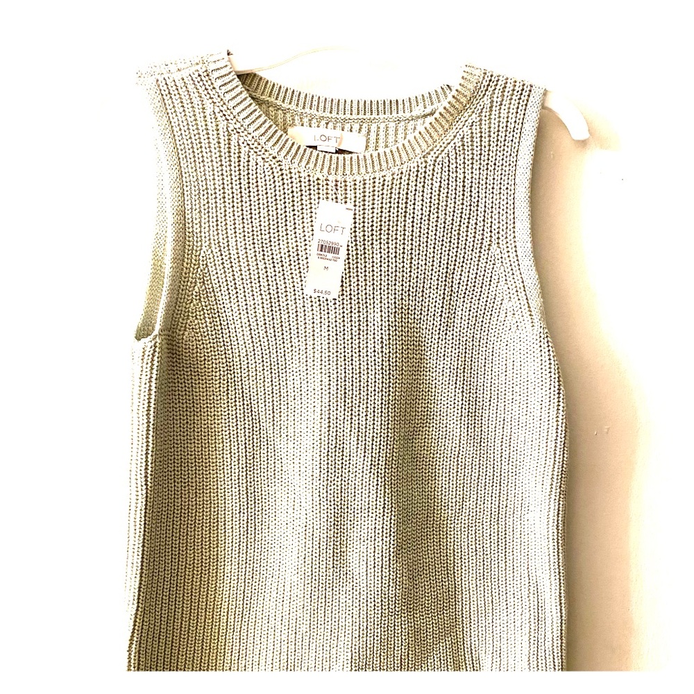 NWT LOFT sleeveless sweater mint green size med
